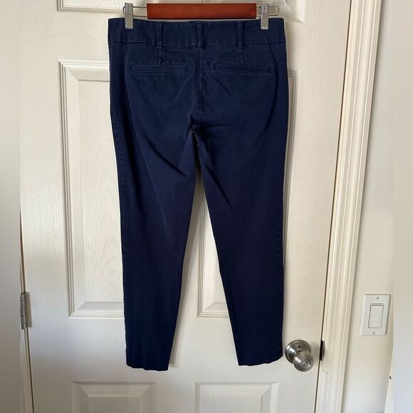 New York & Company Ladies Size 4 Navy Blue Stretch Pants - Picture 2 of 3